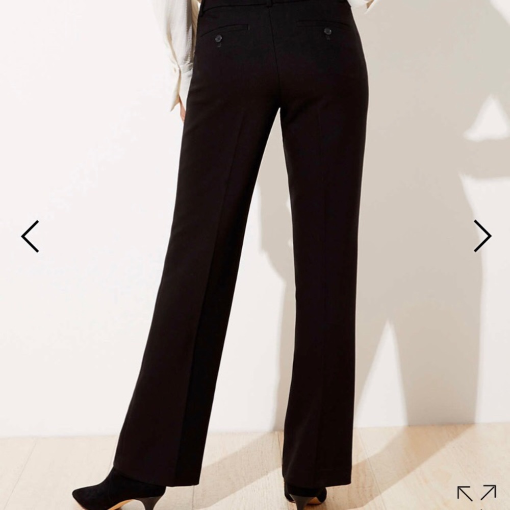 LOFT black curvy trousers in size 12